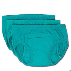 Tiny Undies Cotton Training Underwear - Aqua, 2T, Set of 3